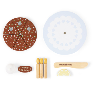 Дървена торта за рожден ден за рязане