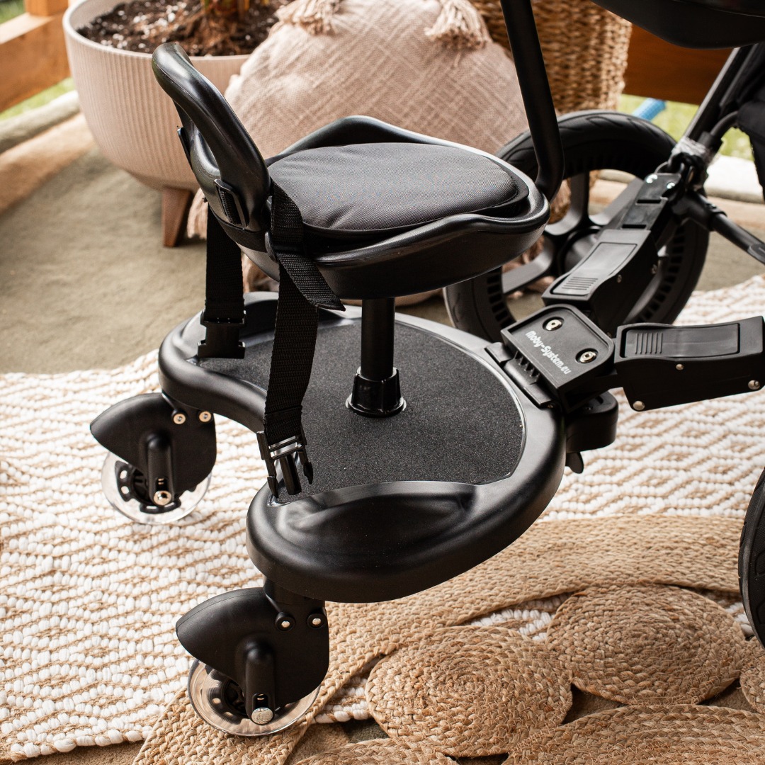 Удължение за инвалидна количка MR BUGGY със седалка - LED колела