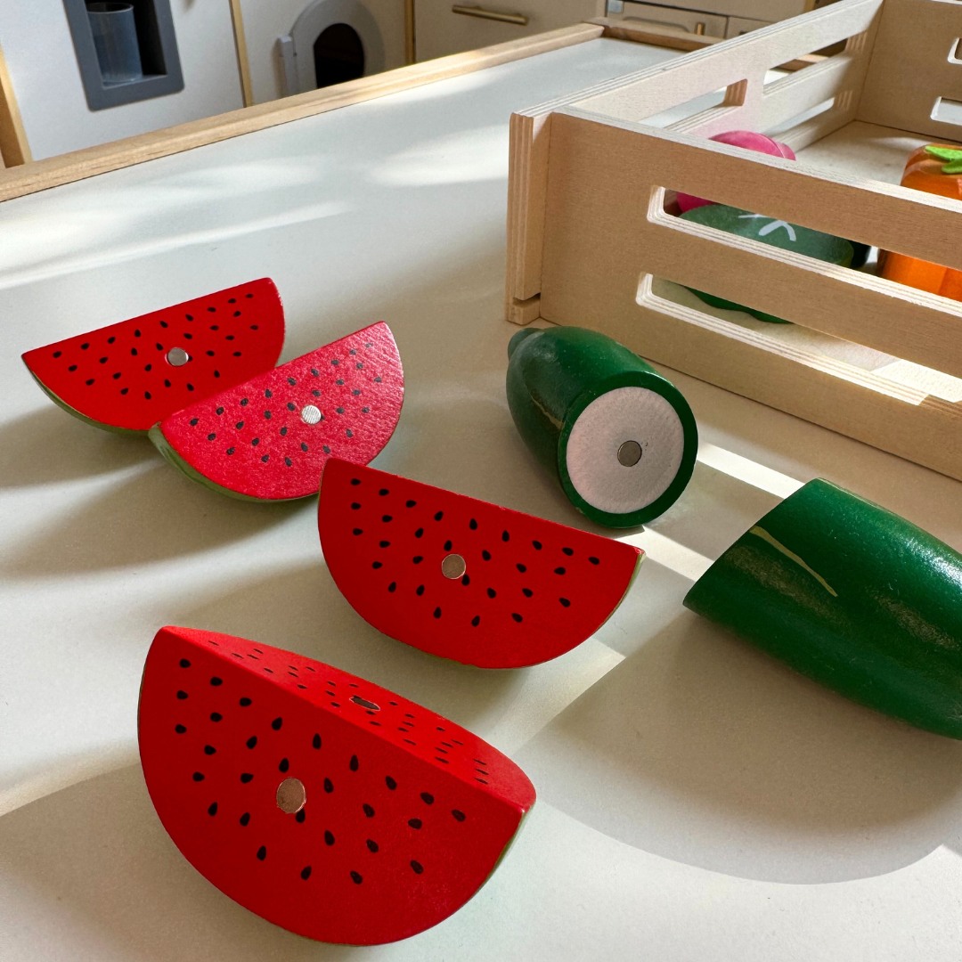 Дървени плодове и зеленчуци за рязане