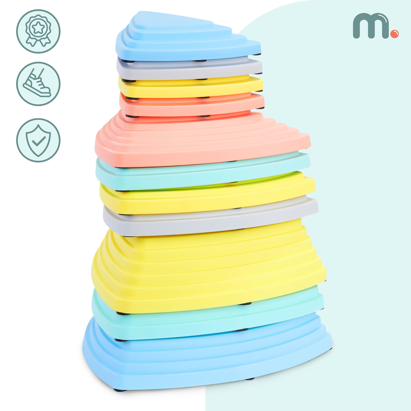 Цветни балансиращи камъни - 11 броя