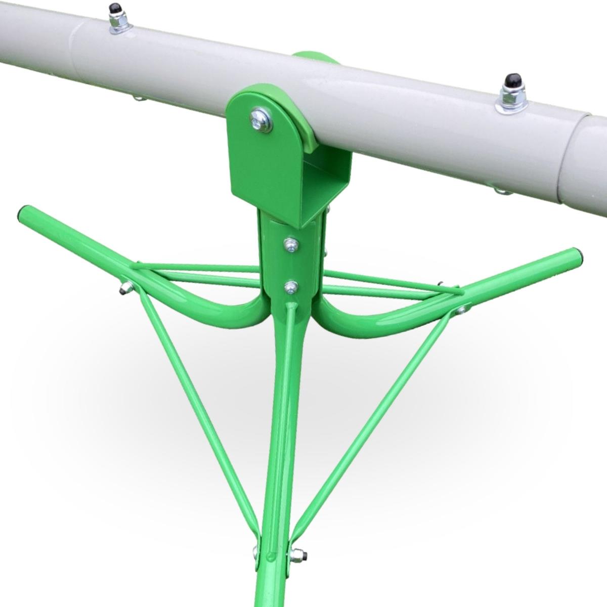 Градинска люлка 2 в 1, балансираща греда за 2 души с 360-градусова въртележка