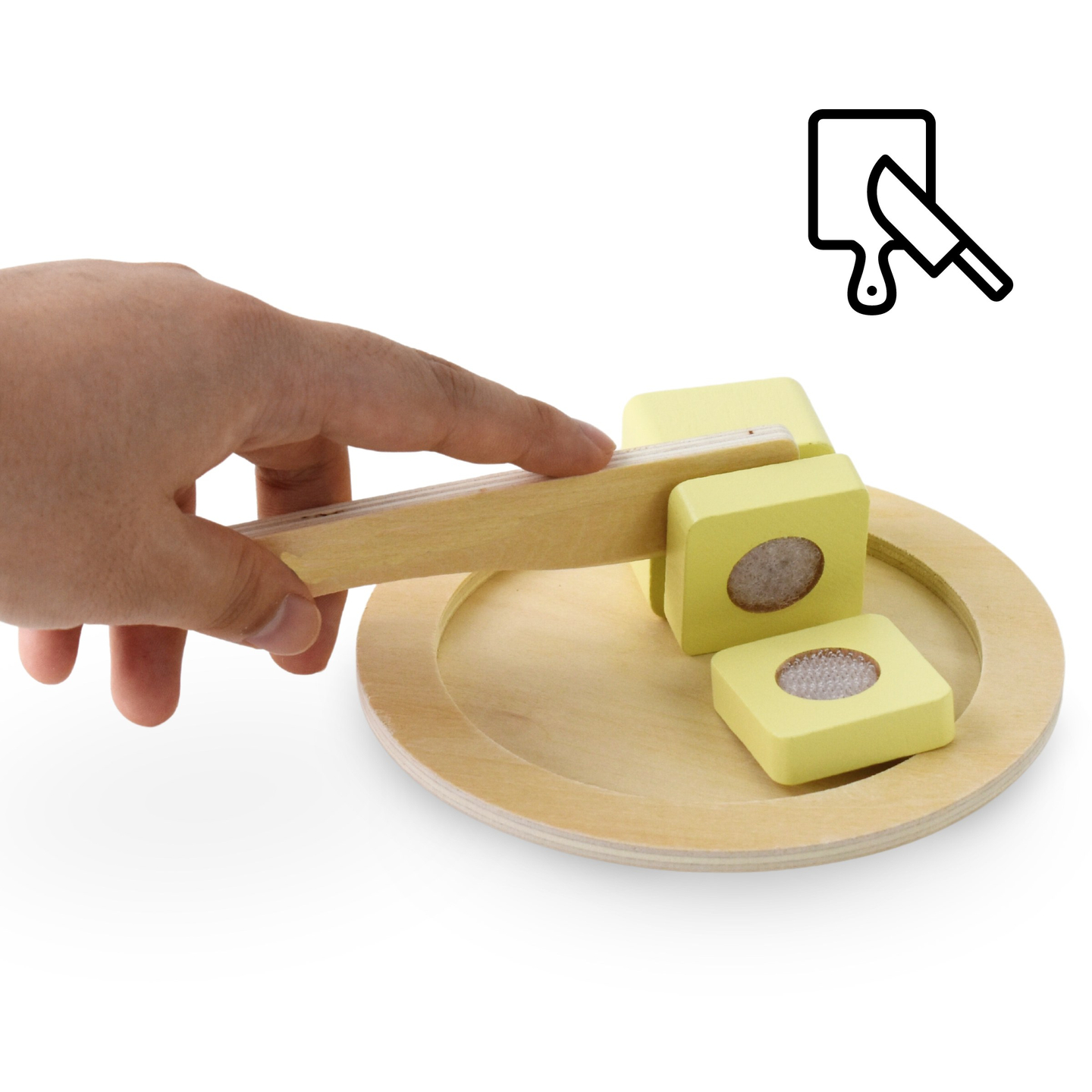 Дървен тостер с аксесоари