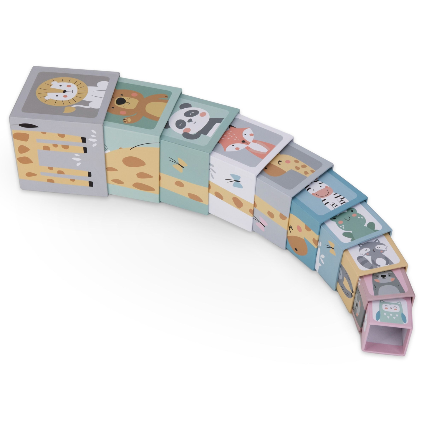 Пъзел кула за деца 10 части - числа и животни