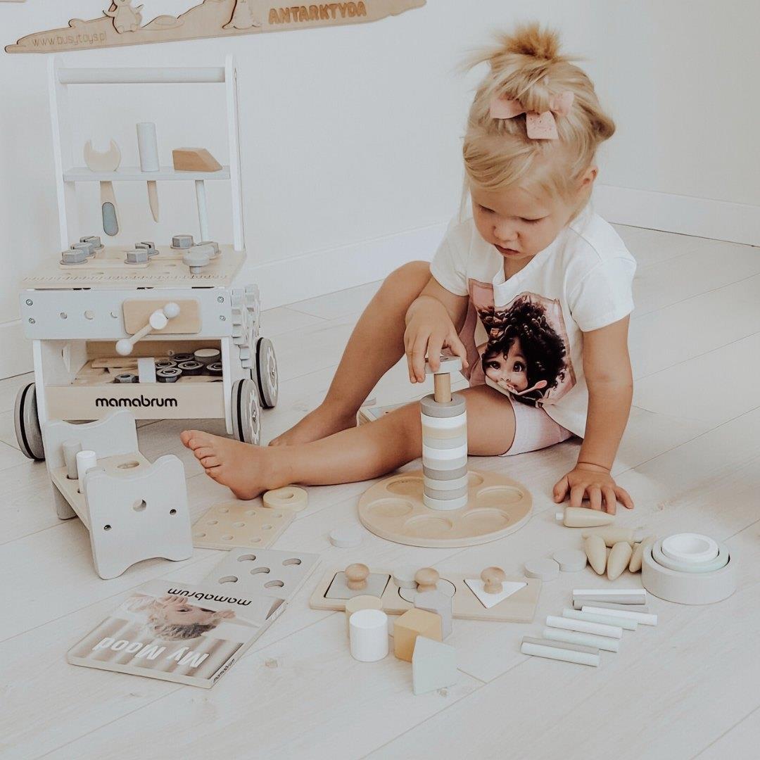 Монтесори образователна кутия за малки деца - 6 играчки