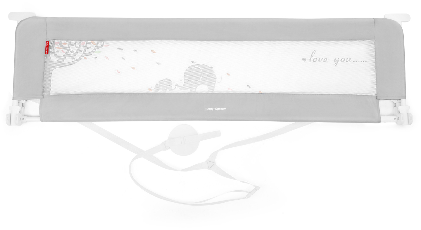 Предпазна преграда за легло - Релса за легло - сива