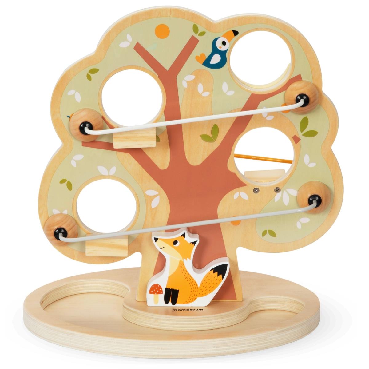 Дървена писта за пързаляне с топка - Зелено дърво