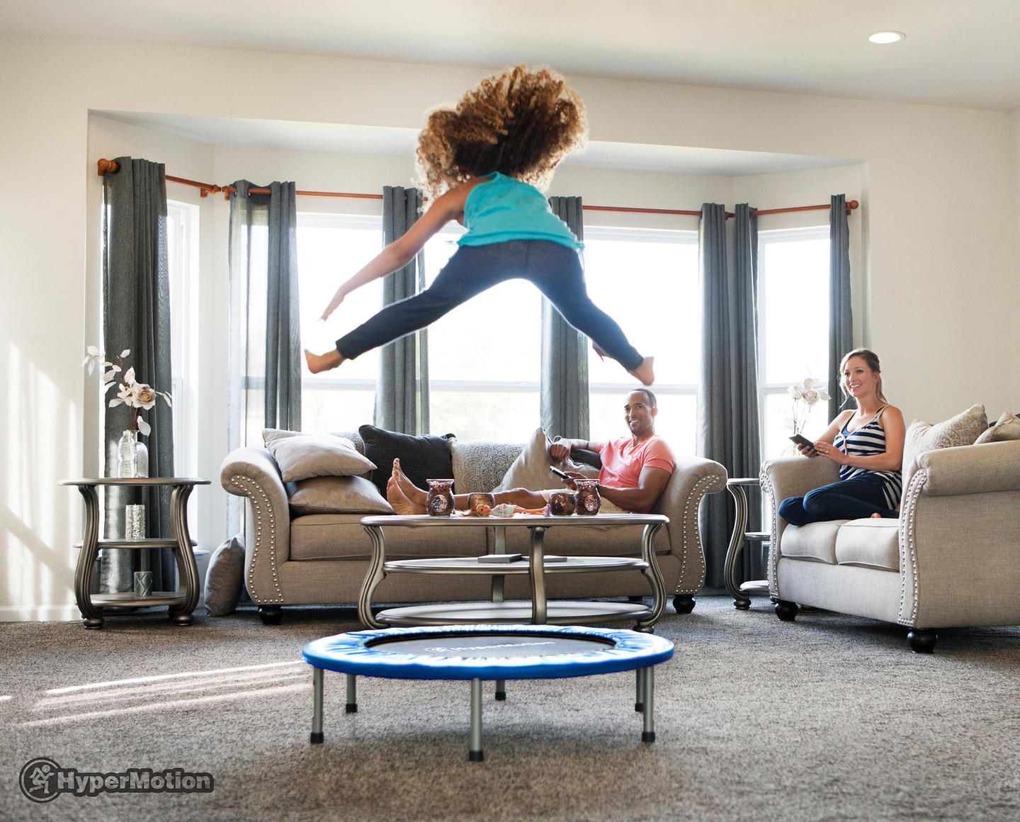 Мини батут за деца и възрастни - до 50 кг - 91см - за дома и градината