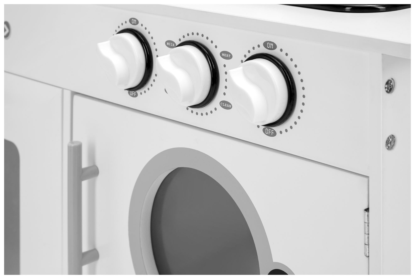 Ъглова дървена кухня XXXL с хладилник, фурна, пералня, престилка и аксесоари