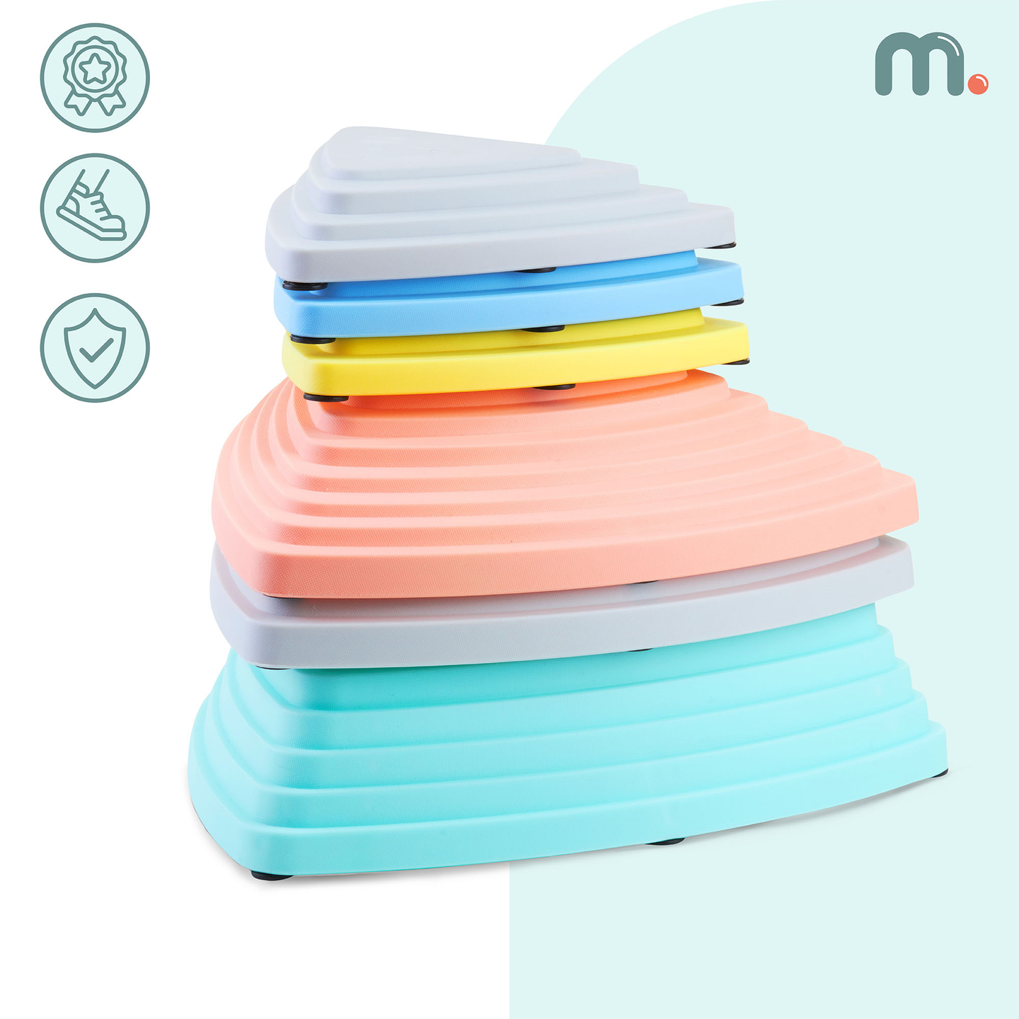 Цветни балансиращи камъни - 6 броя