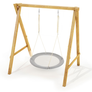 Люлка с щъркелово гнездо HyperMotion - диаметър 100 см, сив цвят