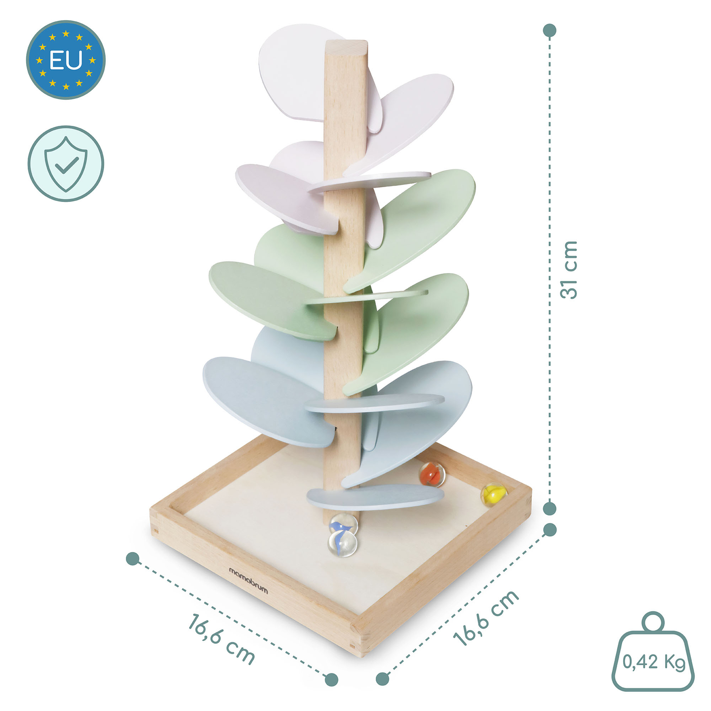 Дървен кулодрум - звуково дърво с топки