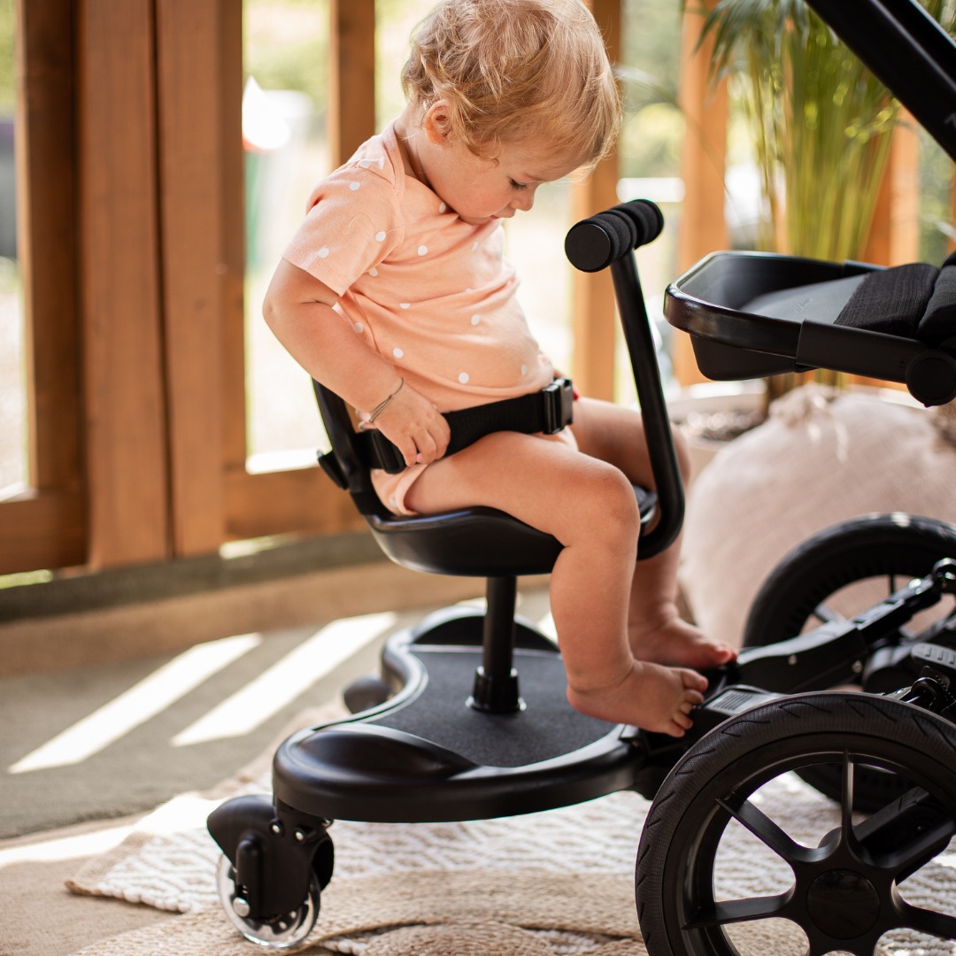 Удължение за инвалидна количка MR BUGGY със седалка - LED колела