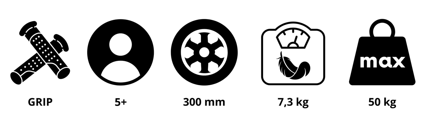 Скутер HyperMotion RUBY 12 (30 см надуваеми колела) - син