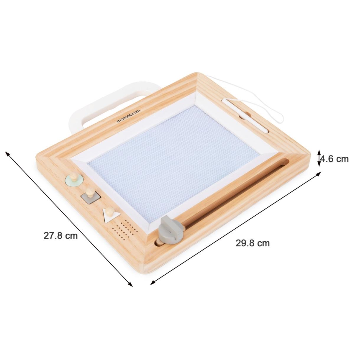 Дървен лексикон с печати - дъска за рисуване