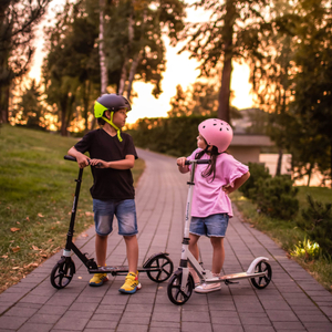 Двуколесен скутер за млади хора - с амортисьор - Hypermotion CITY SWIFT Digital Lion - 100kg