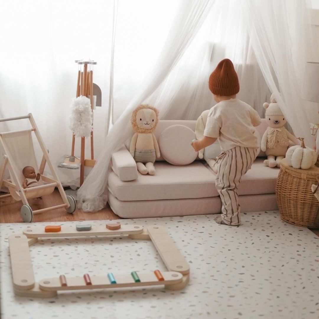 Дървена пътека за баланс - сензорна пътека - 14 елемента