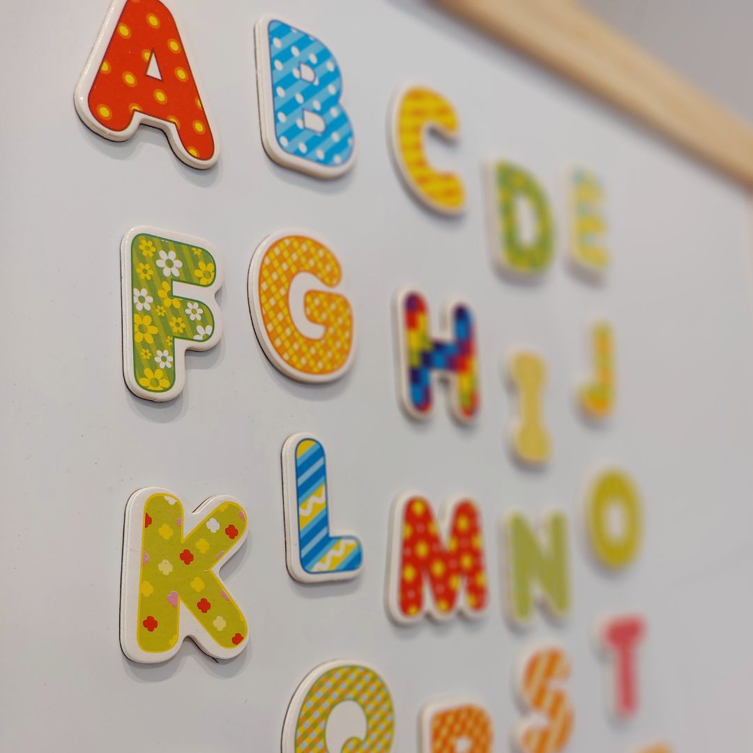 Голяма образователна двустранна дъска: магнитна и тебеширена - дъска за сухо изтриване, дървена