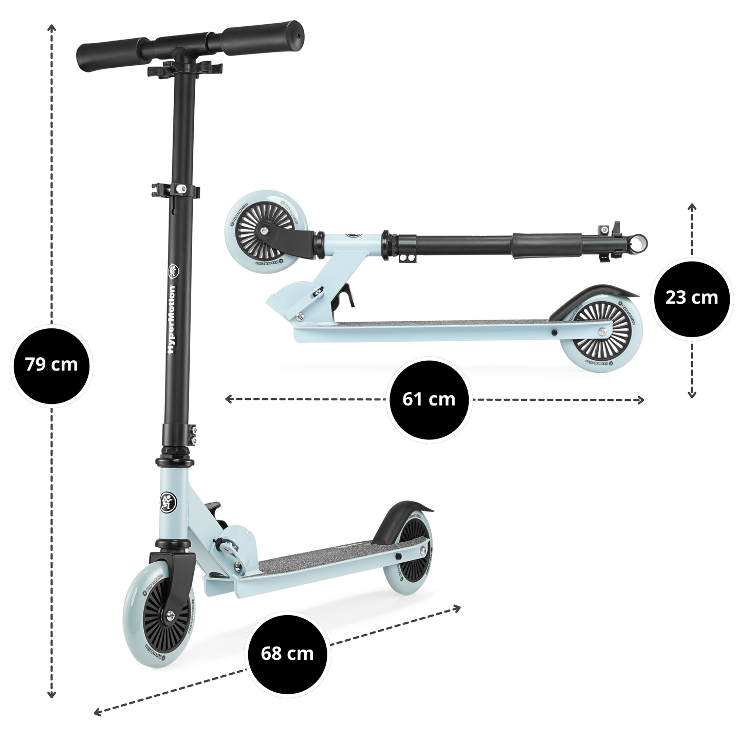 Двуколесен скутер WILLY 3-8 години от HyperMotion - мента
