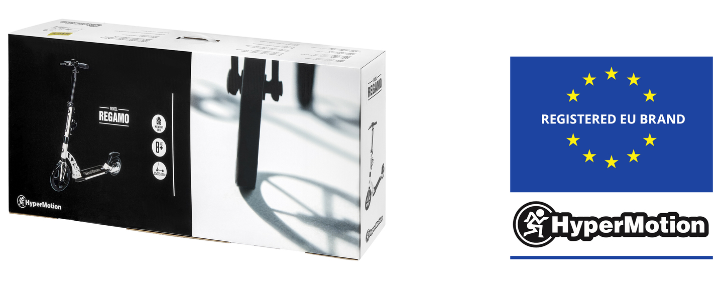 Скутер за възрастни HyperMotion REGAMO - черен