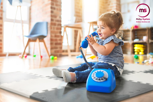 Пъзел от пяна 12бр. - образователна подложка от пяна 120 x 90 x 1.2см с кант - сива