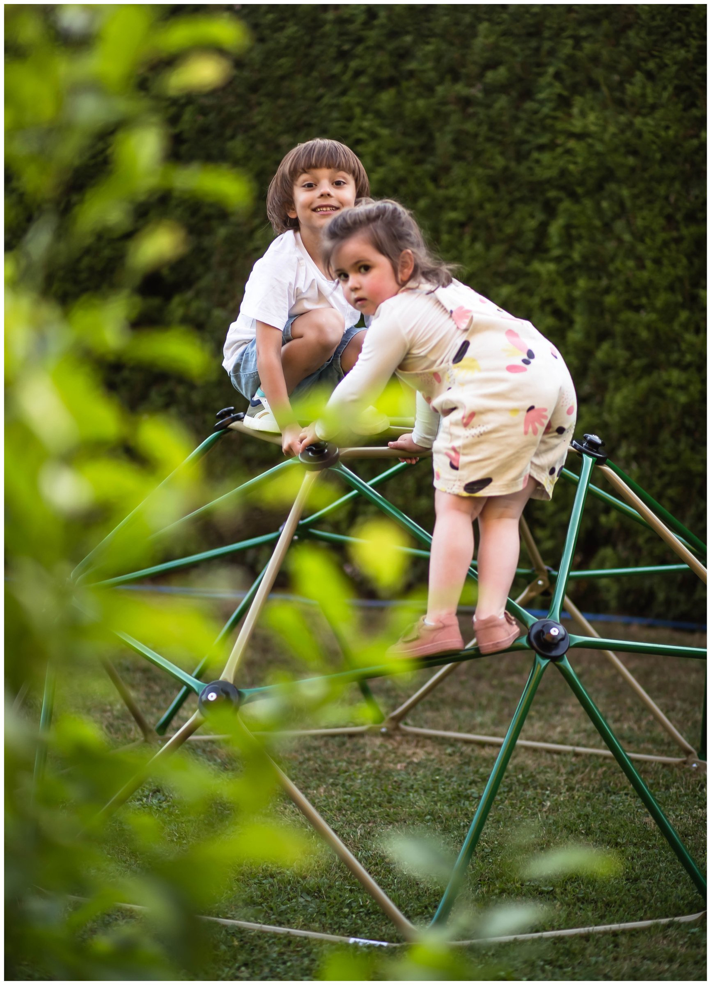 HyperMotion Детски купол за катерене XL, геодом, градинска площадка, диаметър: 1,8 м