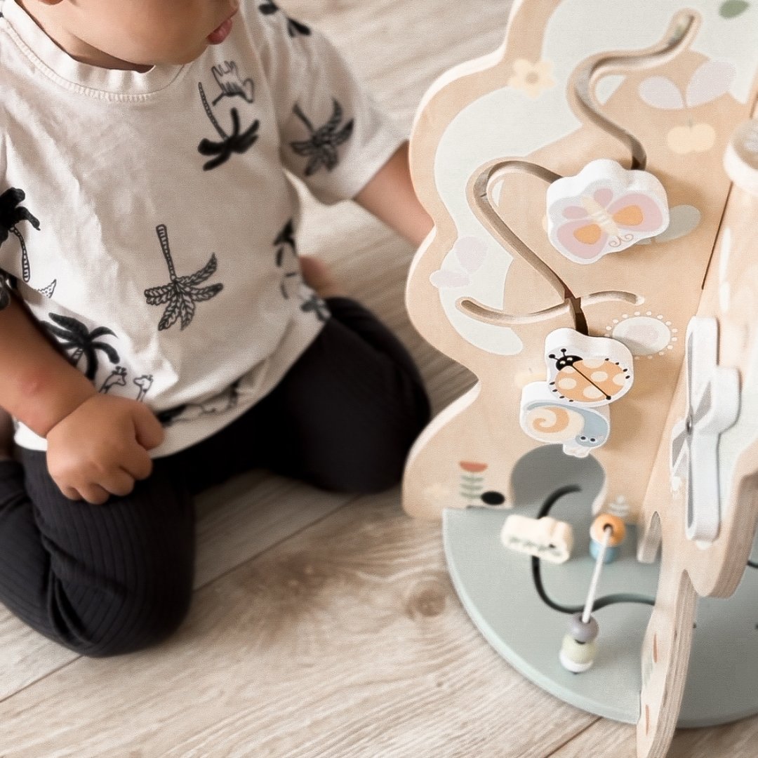 Дървена образователна играчка 10 в 1 - мултифункционално дърво