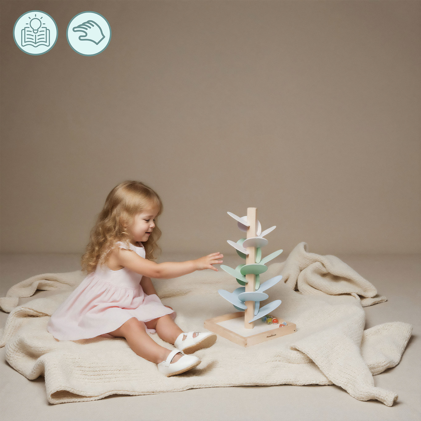 Дървен кулодрум - звуково дърво с топки