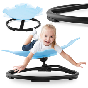 Мини въртележка за деца Рибка - синя