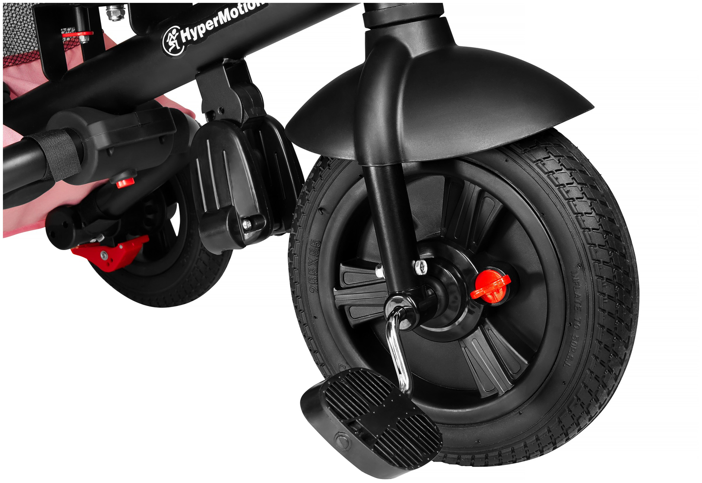 Триколка Tobi Velar + фолио за дъжд - розово