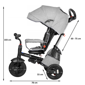 Tobi Velar триколка + дъждобран - сив