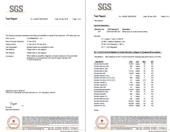 Двустранна подложка от пяна XXL - сгъваема 1 CM (планина и път)