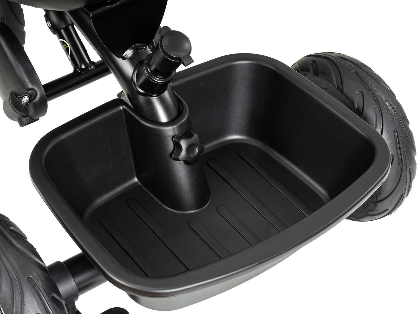 HyperMotion TOBI VECTOR триколка - вечни надуваеми колела + щанга за бутане. Цвят: черен.