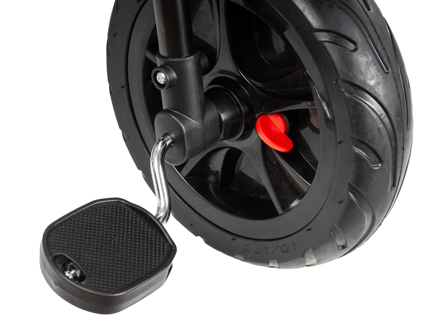 HyperMotion TOBI VECTOR триколка - вечни надуваеми колела + щанга за бутане. Цвят: черен.