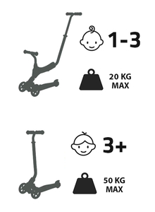 Триколка за баланс HyperMotion 3в1 - розова
