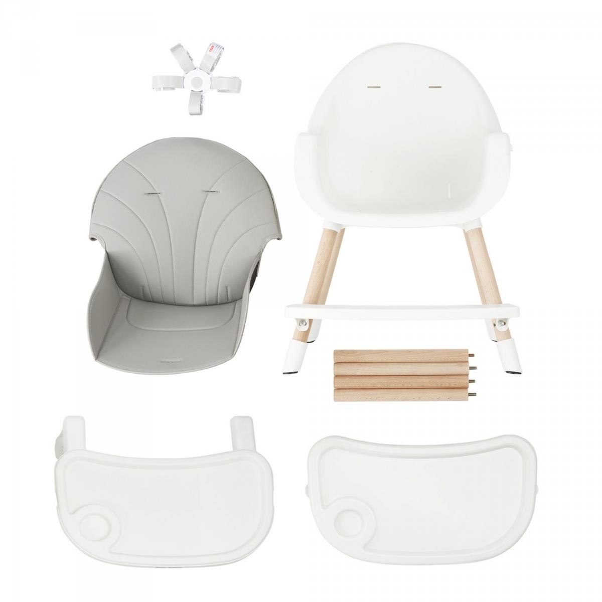 Стол за хранене AMELIA 3в1 Moby-System, сив