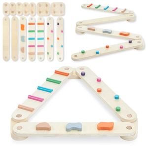 Дървена пътека за баланс - сензорна пътека - 14 елемента