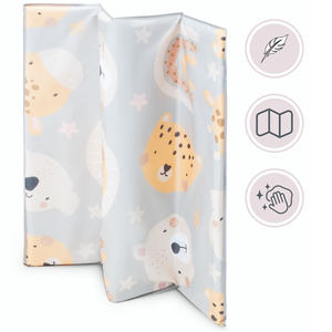 Сгъваема кошара за игра, бебешко креватче за пътуване с матрак и чанта за носене - Мечо Пух