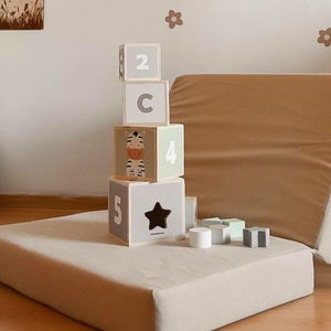 Дървена кула - сортировчик на форми, числа, азбука, животни