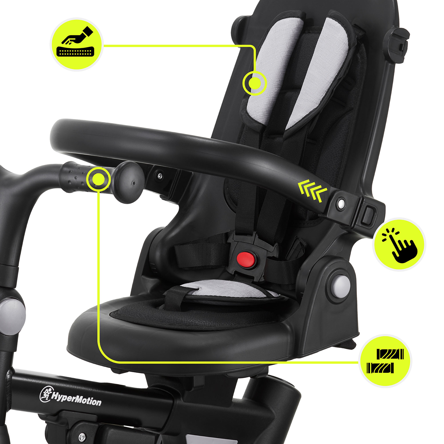 Многофункционална триколка 8в1 TOBI FOREST - сива