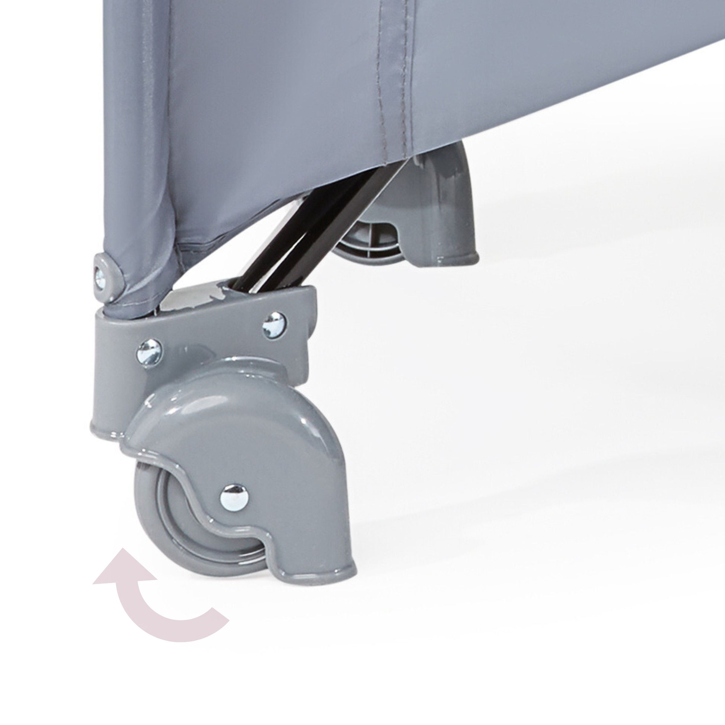 Детска кошара / кошара 2 нива с маса за повиване, покрив и матрак Happy Traveler BASIC PLUS - сива