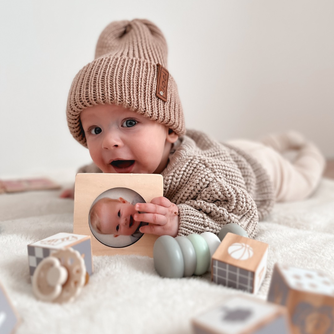 Образователна кутия Монтесори за бебета - 6 играчки