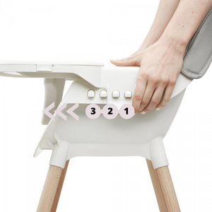 Стол за хранене AMELIA 3в1 Moby-System, сив