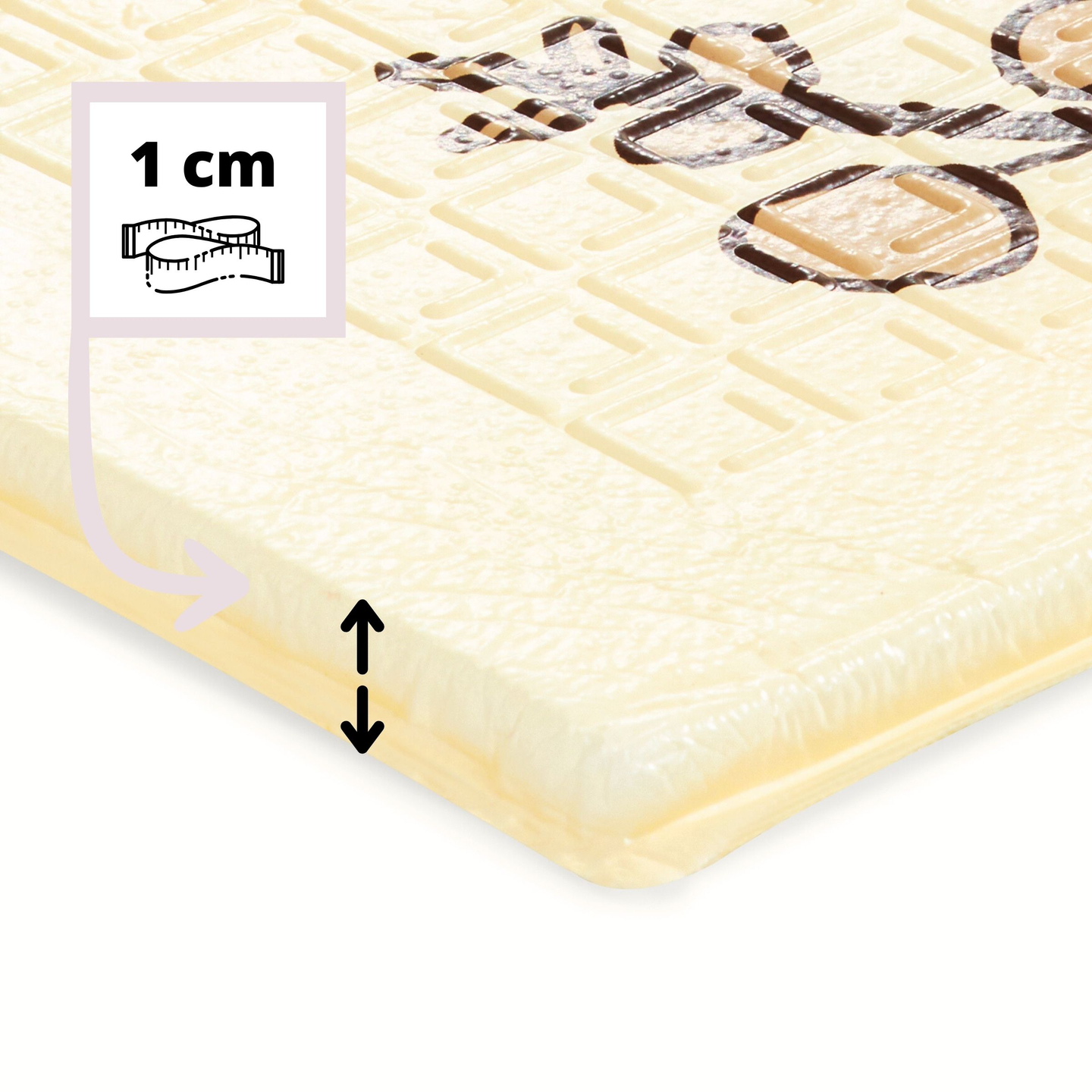 Двустранно сгъваема постелка от дунапрен 180 x 120 x 1cm - Magic Forest/Autumn Streets - boho