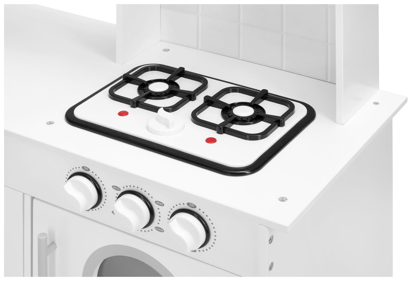 Ъглова дървена кухня XXXL с хладилник, фурна, пералня, престилка и аксесоари