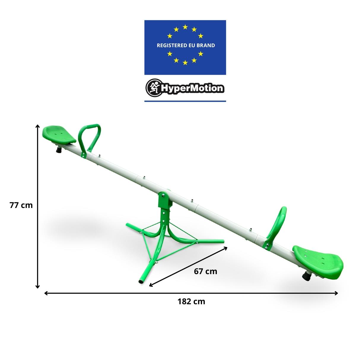 Градинска люлка 2 в 1, балансираща греда за 2 души с 360-градусова въртележка