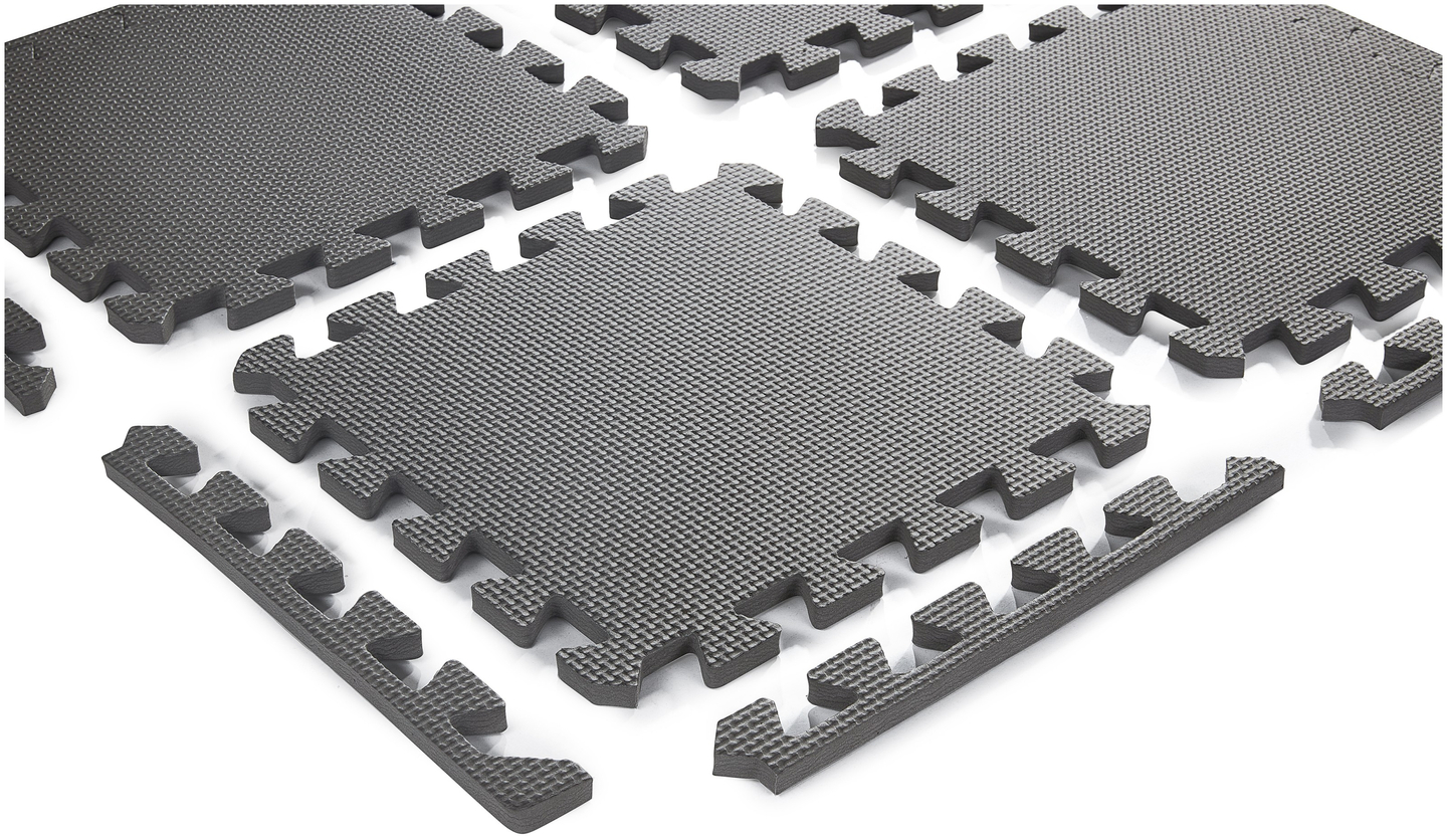 Пъзел от пяна 12бр. - образователна подложка от пяна 120 x 90 x 1.2см с кант - сива