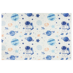 Двустранна сгъваема подложка от пяна 180 x 120 x 1cm - Космос/геометрични триъгълници