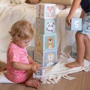 Пъзел кула за деца 10 части - числа и животни