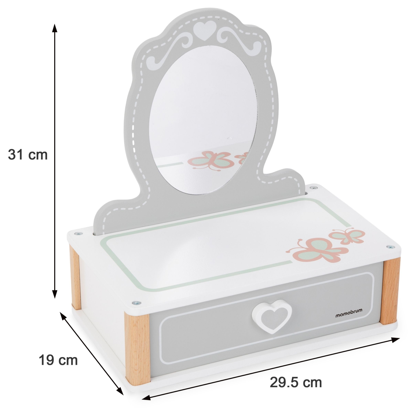 Дървена детска тоалетка с аксесоари