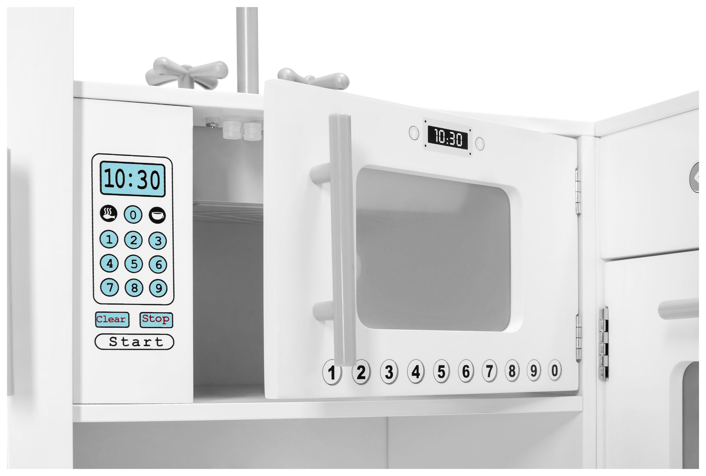 Ъглова дървена кухня XXXL с хладилник, фурна, пералня, престилка и аксесоари